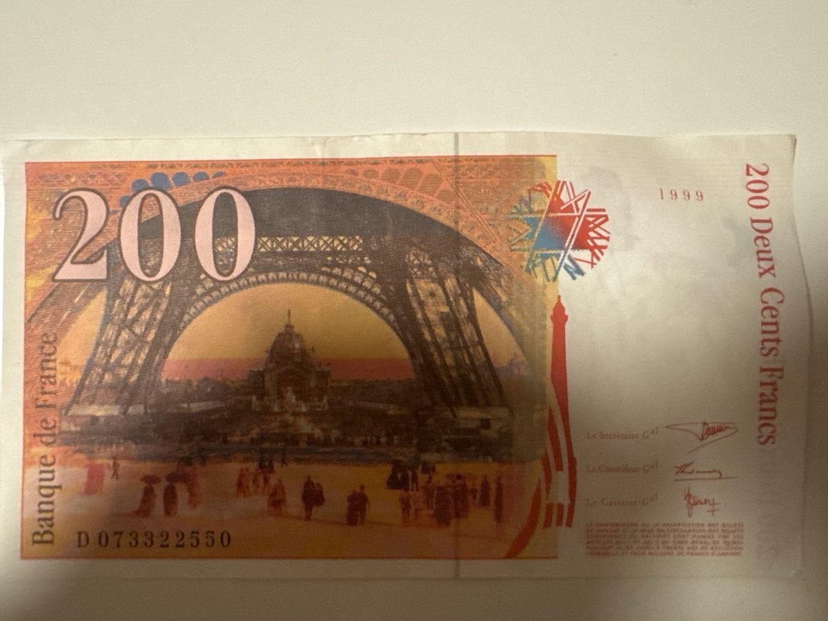 Banknoten: 200 Francs 1999 – Gebraucht aus Massagno von ilm_vd96 1