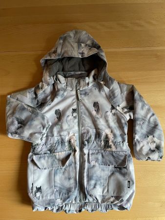 Winterjacke von MOLO, Gr. 104, Pferdedesign