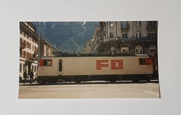 Echtfoto - FO HGe 4/4 II 106 "S. Gottardo" in Brig