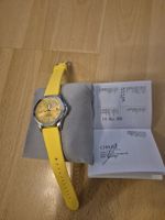 Neue Fossil Uhr gelb