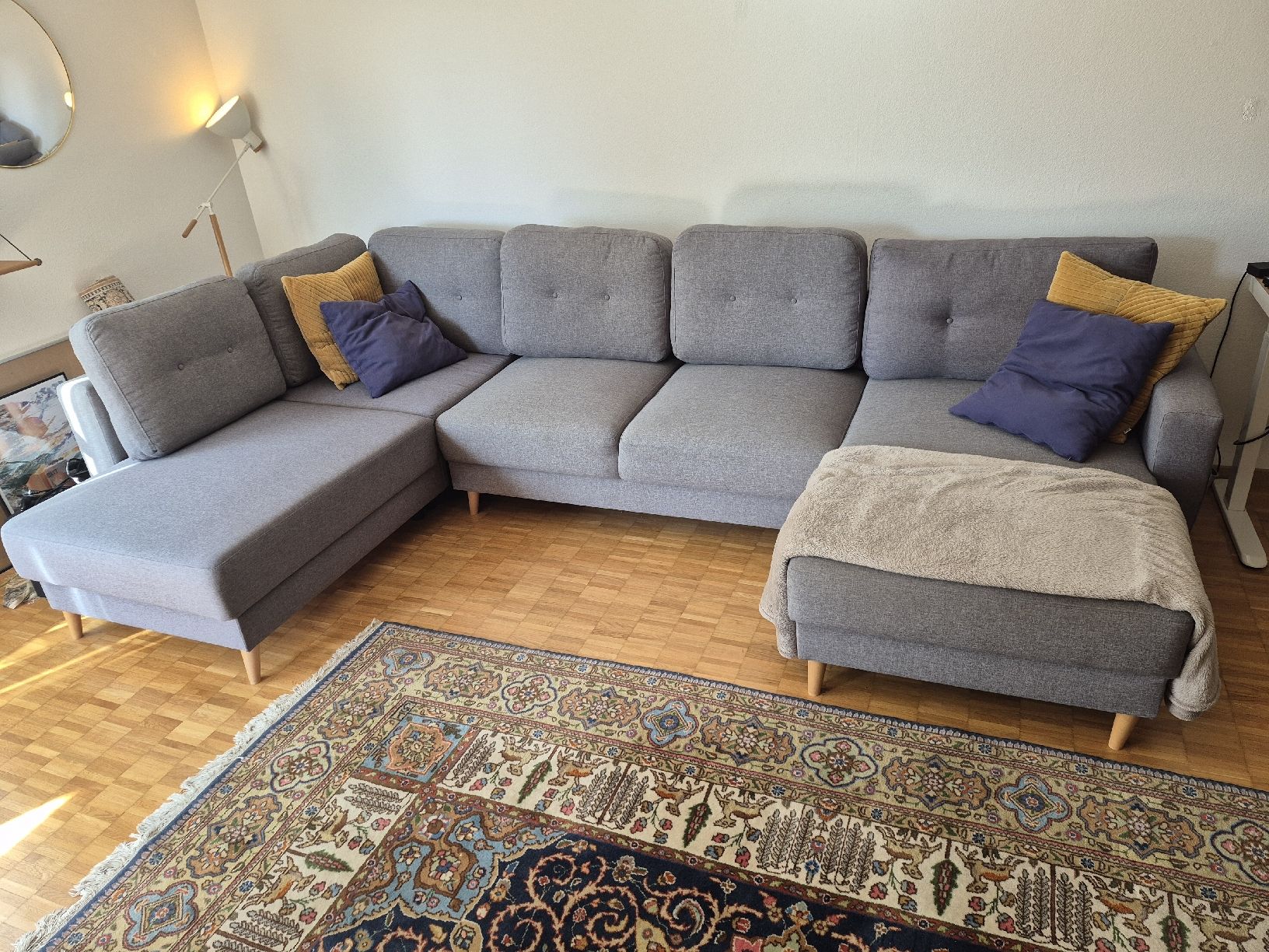 Divani: Ecksofa mit Schlaffunktion grau 296cm ab CHF 1.- – Usato da Zürich venduto da yanickaem89 1