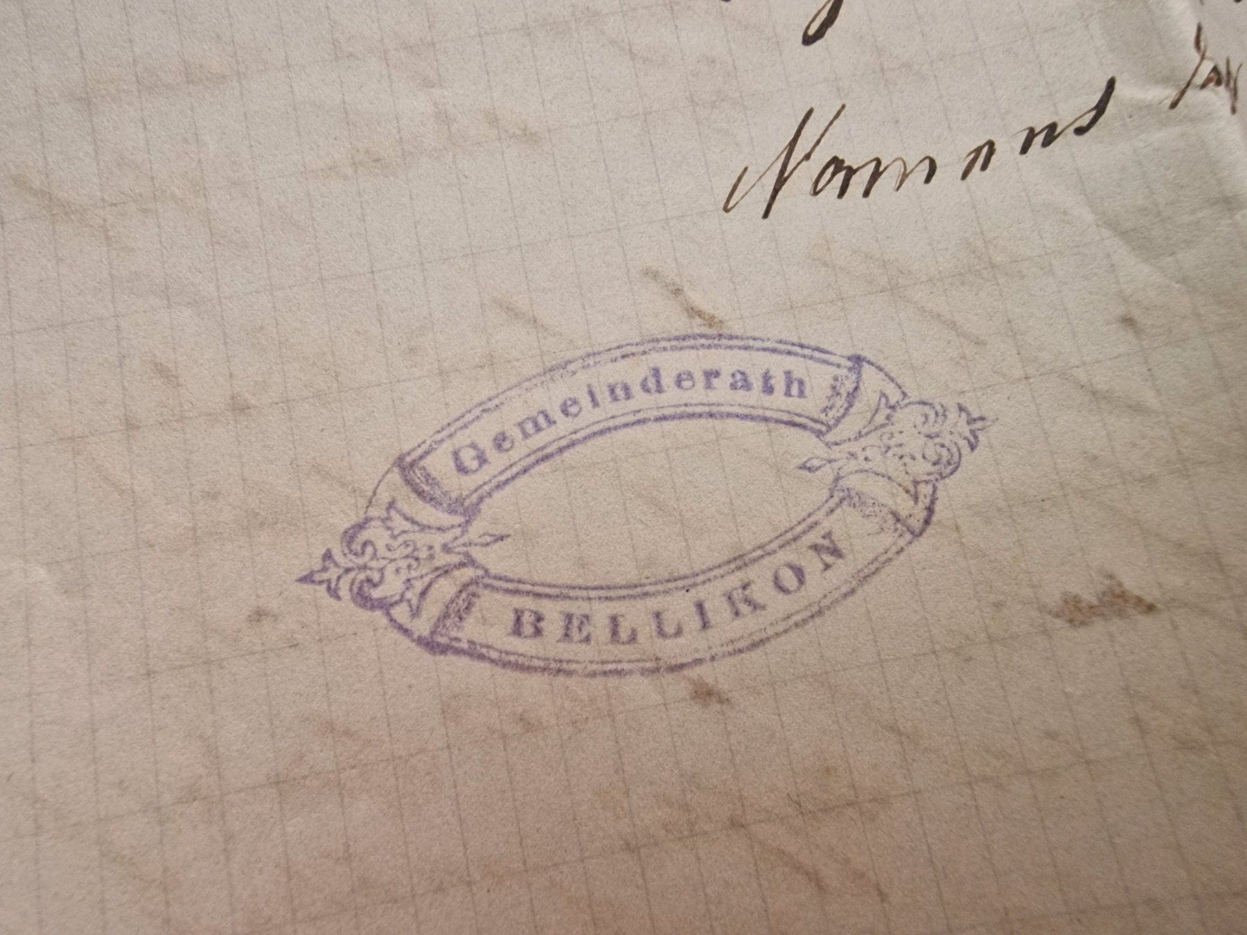 Documenti: Brief Gemeinderat BELLIKON März 1914 – Usato da Aesch LU venduto da briefmarken.uray 4
