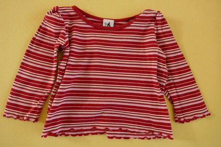 Schmuckes gestreiftes T-Shirt, Gr. 2 J.