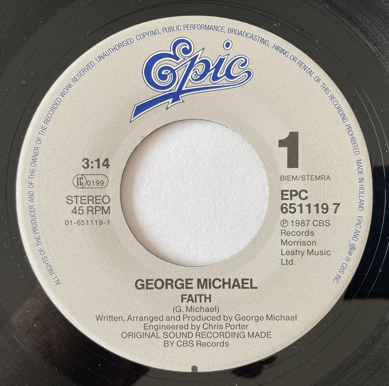 Vinyles: GEORGE MICHAEL - FAITH – D'occasion à Bottens par hotter-than-hell 2