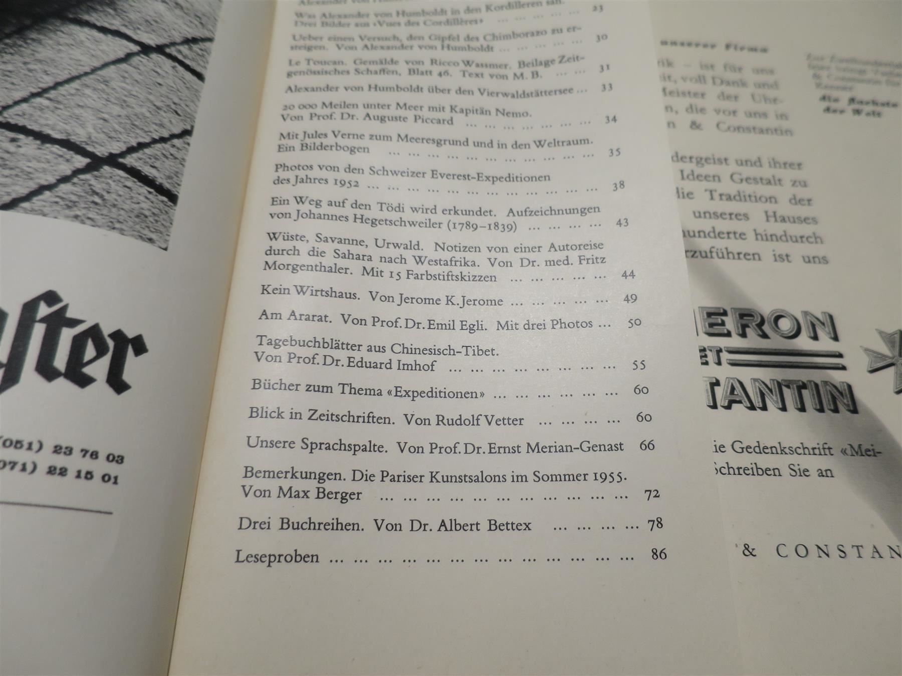 Zeitschriften & Magazine: DU - Magazin:  Expeditionen 1955 – Gebraucht aus basel von setomse 2