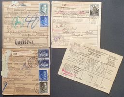 GENERALGOUVERNEMENT 1941–1944: 3 Paketkarten