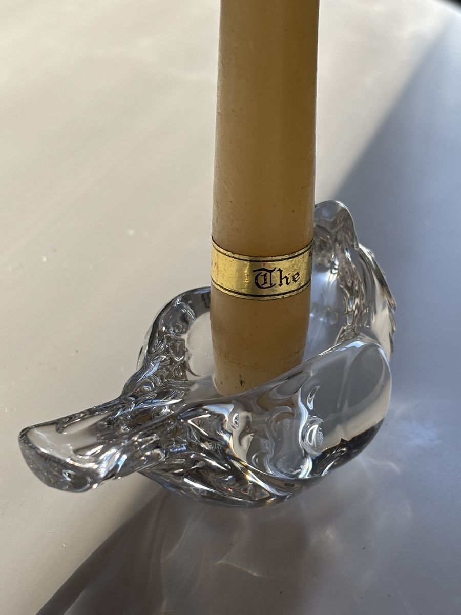 Rosenthal Kerzenständer: Glasspatz Kerzenhalter, Rosenthal – Gebraucht aus Bern von Himmelsherold 2