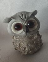 Eule Figur ist Naturstein Handgemacht siehe Foto