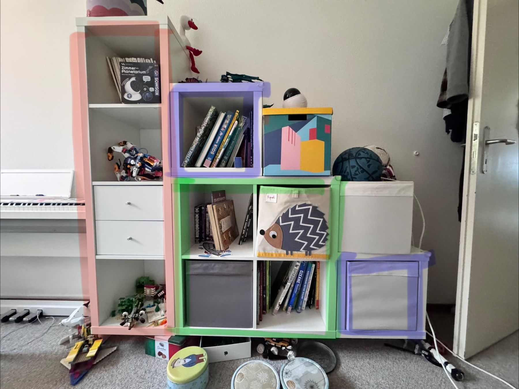 Contenitori & Simili: Kinder Schrank Regal Aufbewahrung – Usato da Zürich venduto da Zebiglebowski 2