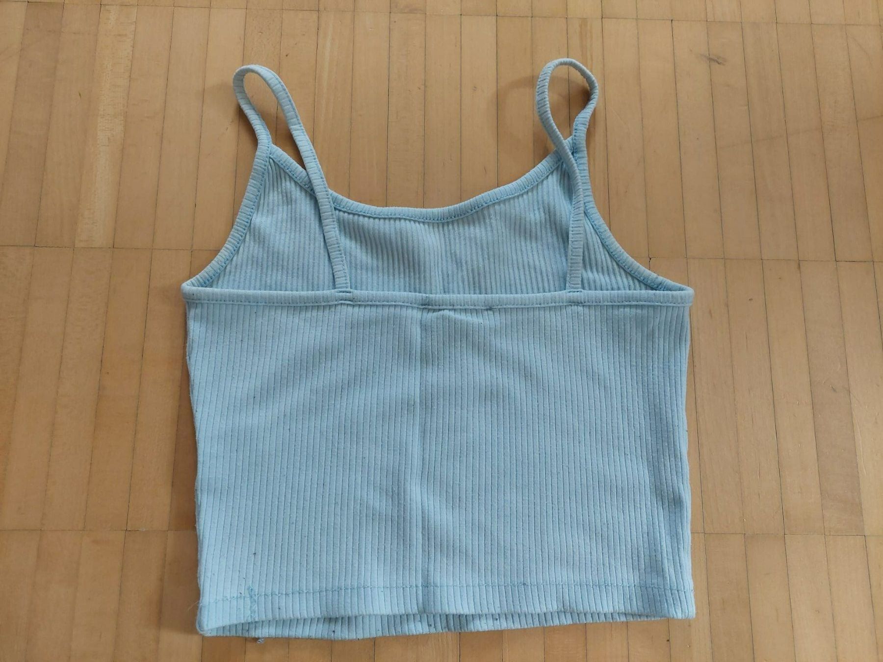 Top: Sommertop, Rippstruktur, hellblau – Usato da Neftenbach venduto da lor_7thq 1