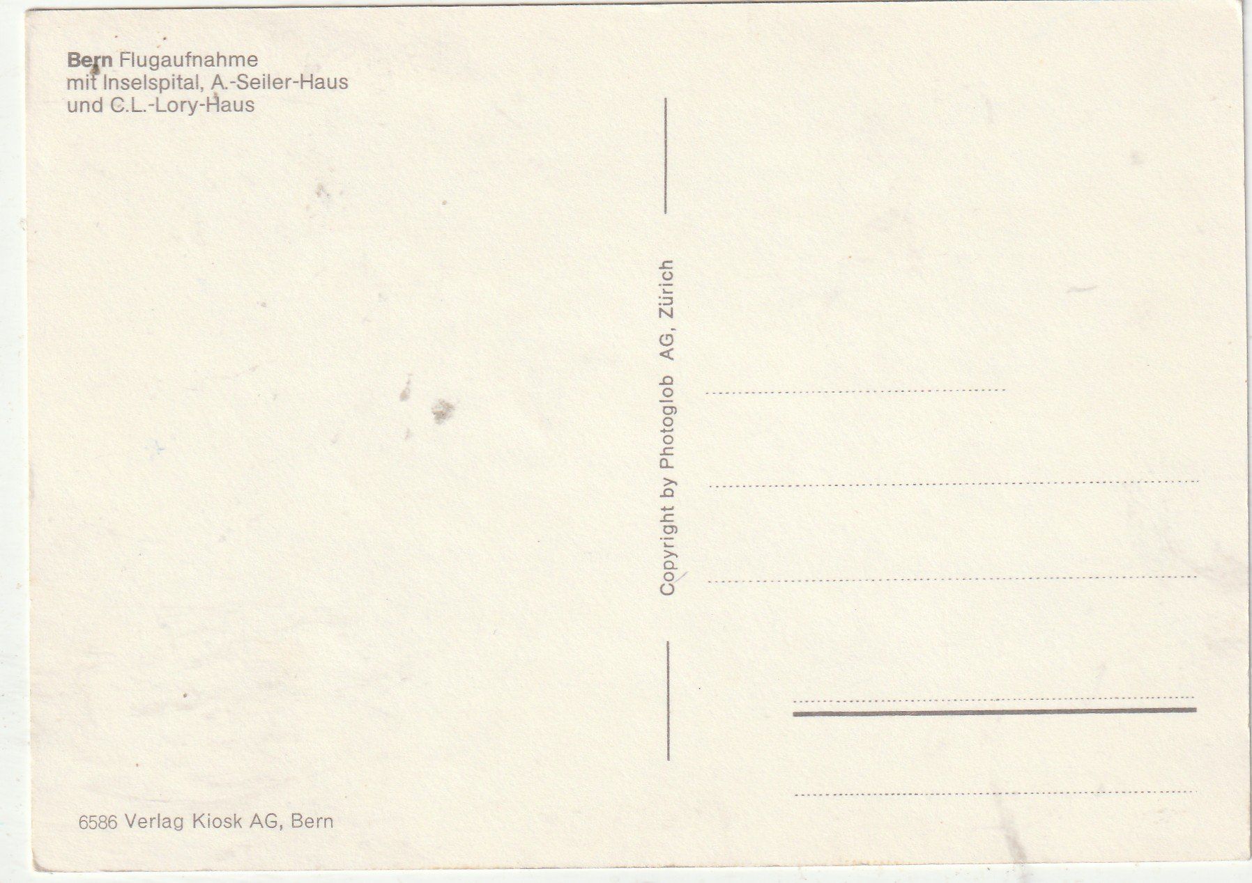 Cartoline postali: Bern Teilansicht – Usato da Lumbrein venduto da made02 1
