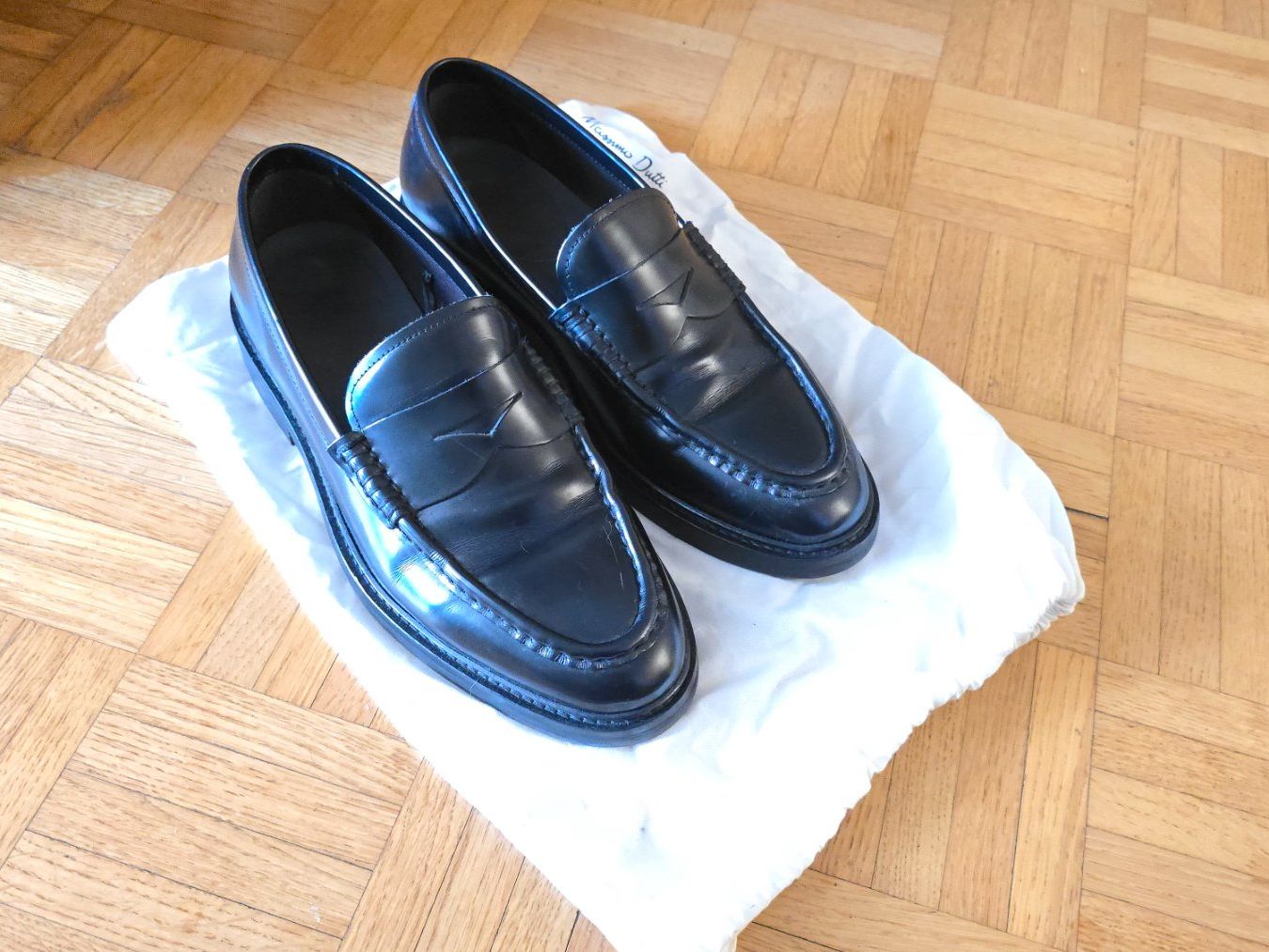 Massimo Dutti Herrenschuhe: Massimo Dutti Leder Loafer Schwarz Gr. 40 – Gebraucht aus Wallisellen von theblacksheep