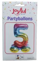 Partyballon Nr. 5 von Joyful, 71 cm, stehend (neu/OVP)