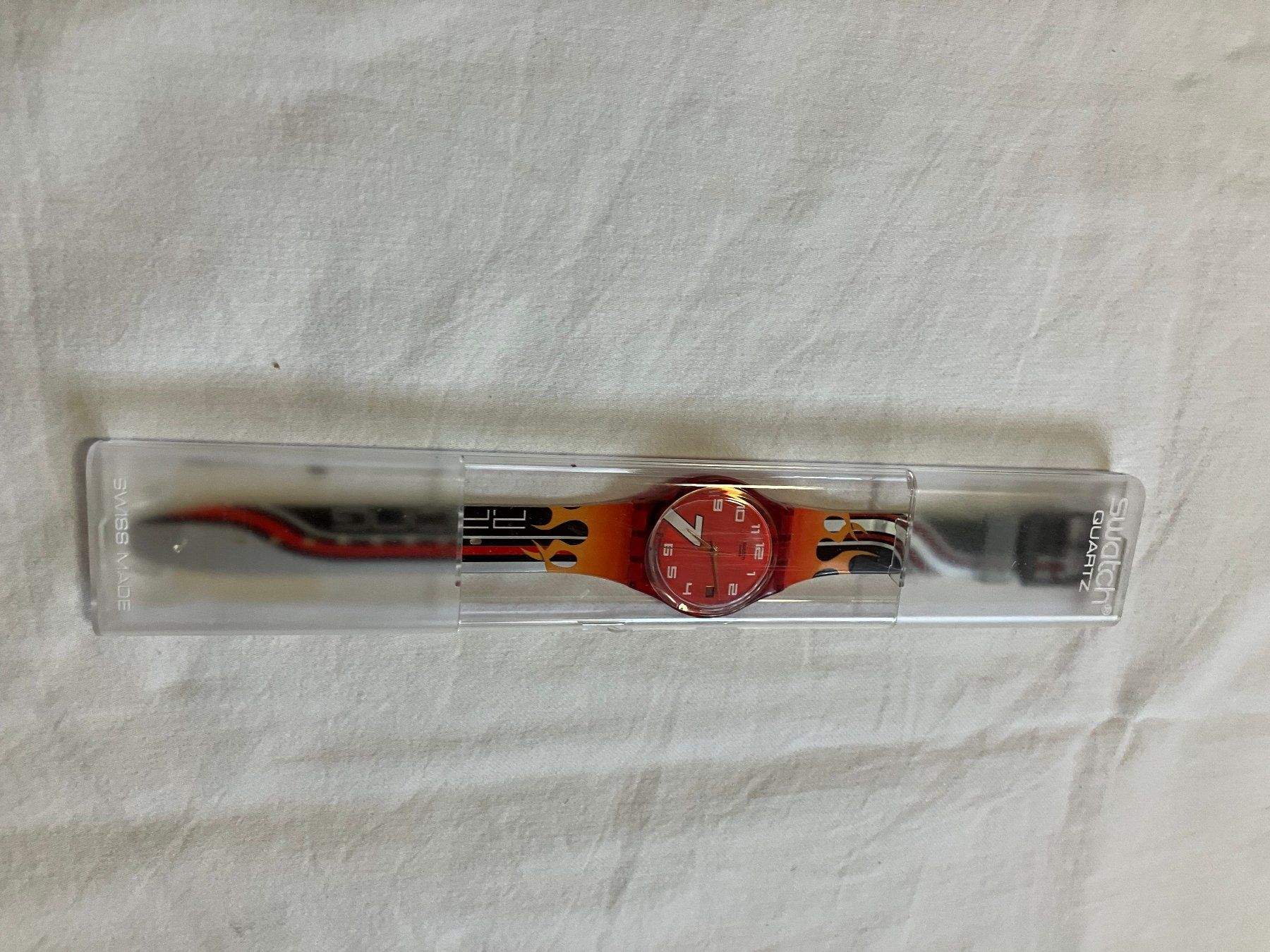 Swatch Orologi: Swatch Feuerwehr – Nuovo e nell'imballaggio originale da Schönenwerd venduto da Tomair
