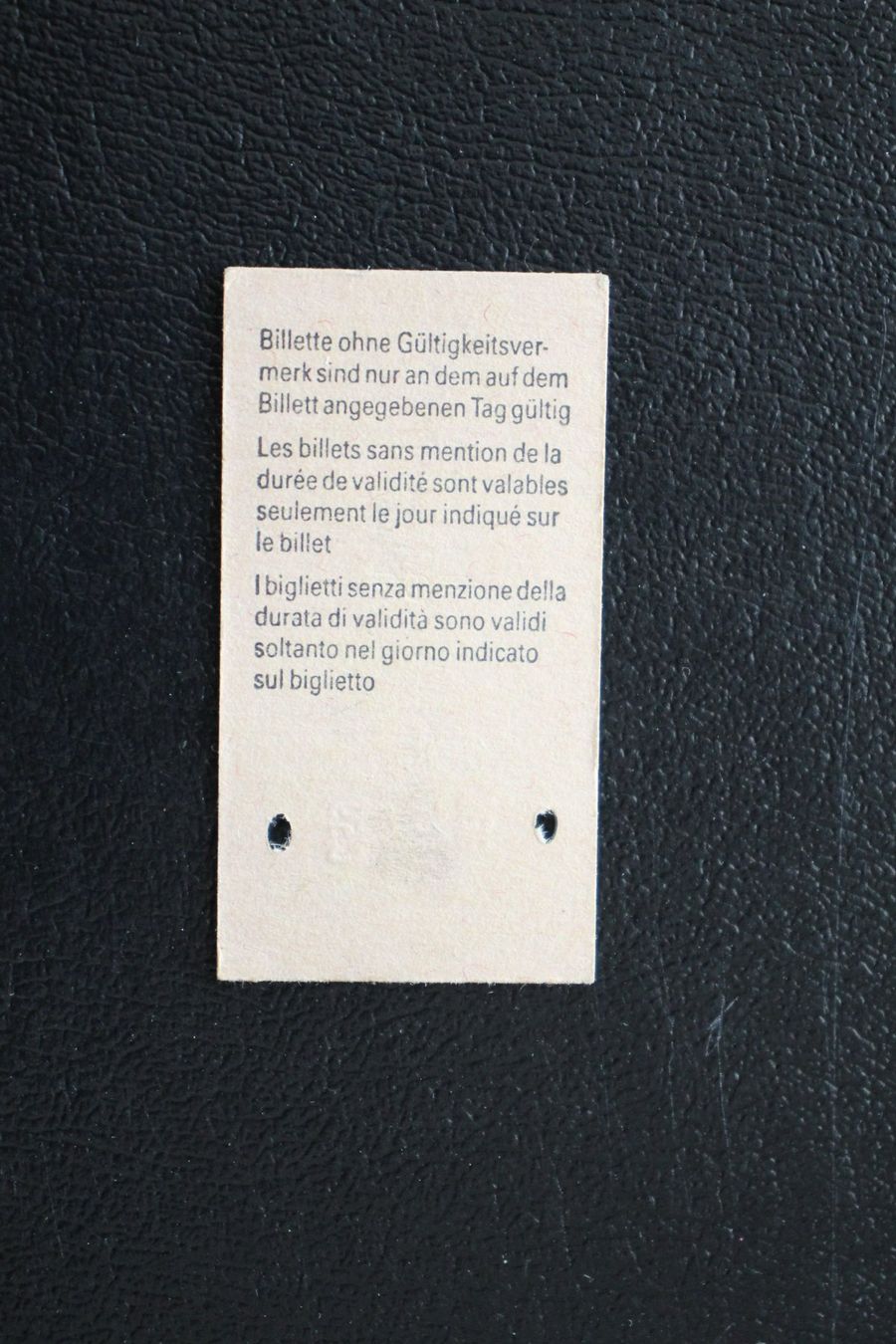 Biglietti: SBB - Billett -  Nebikon - Brittnau - Wikon 1989 – Usato da Wiedlisbach venduto da han_n6ff 1