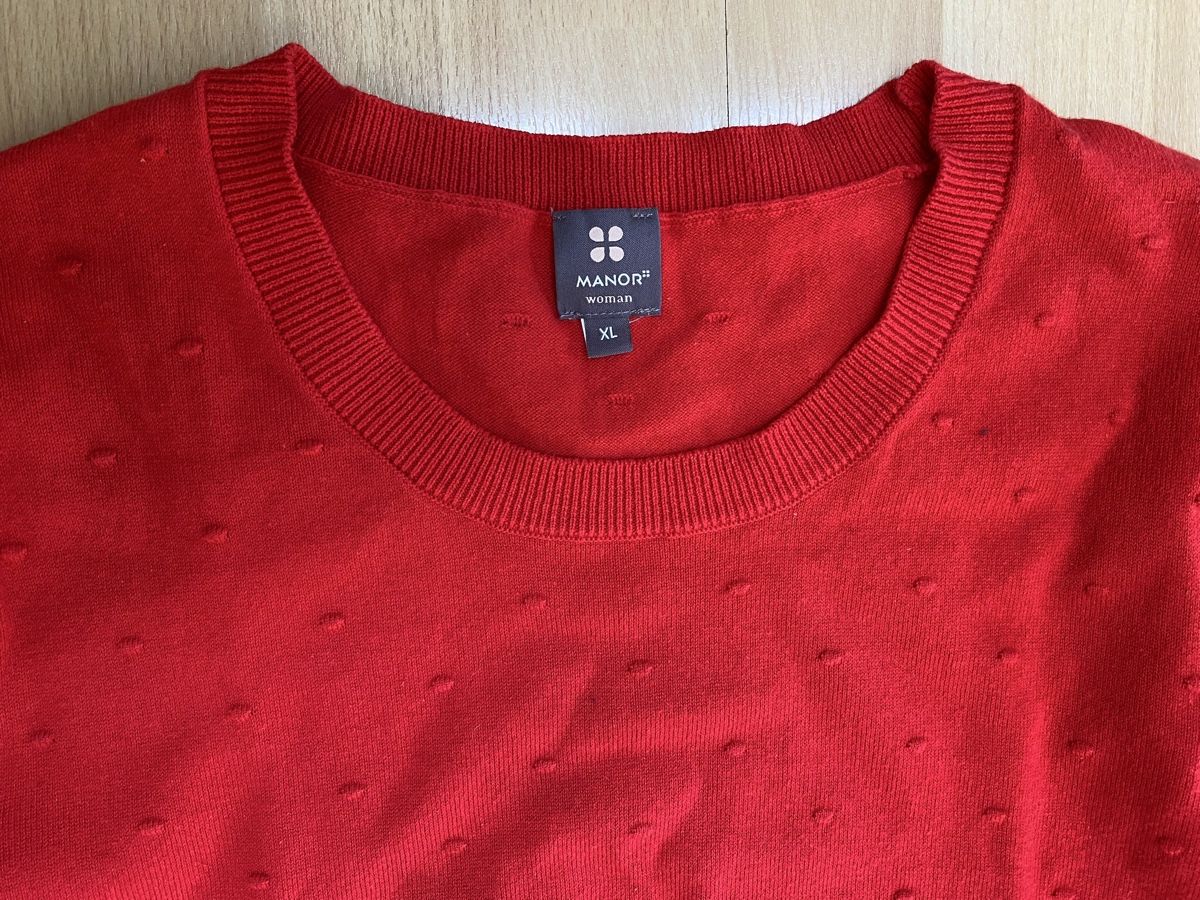 Manor Maglioni & Felpe: Manor Damen Pullover, Gr.L, Baumwolle, Rot – Nuovo (secondo la descrizione) da Buochs venduto da H16 1