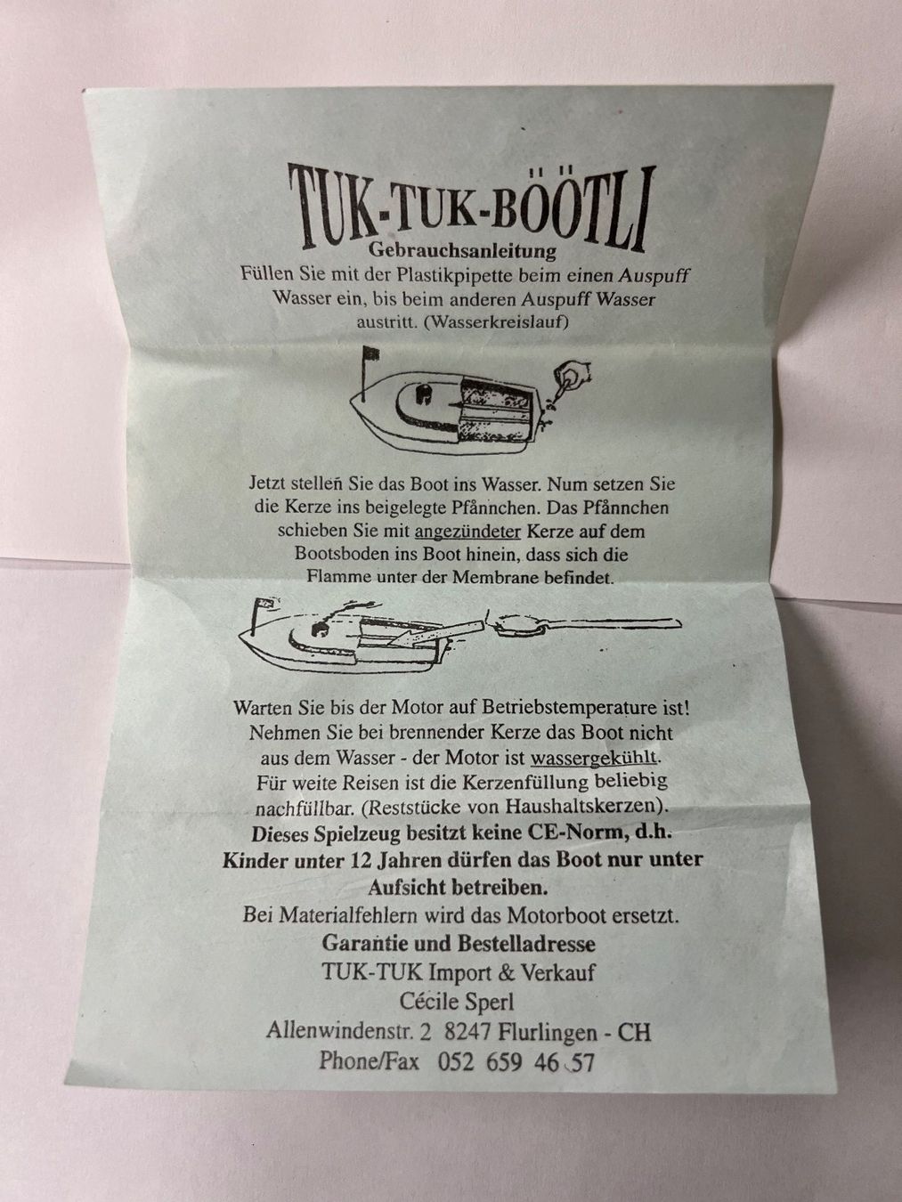 Giocattoli: Original Tuk-Tuk Böötli – Usato da Dietlikon venduto da Raffels 3
