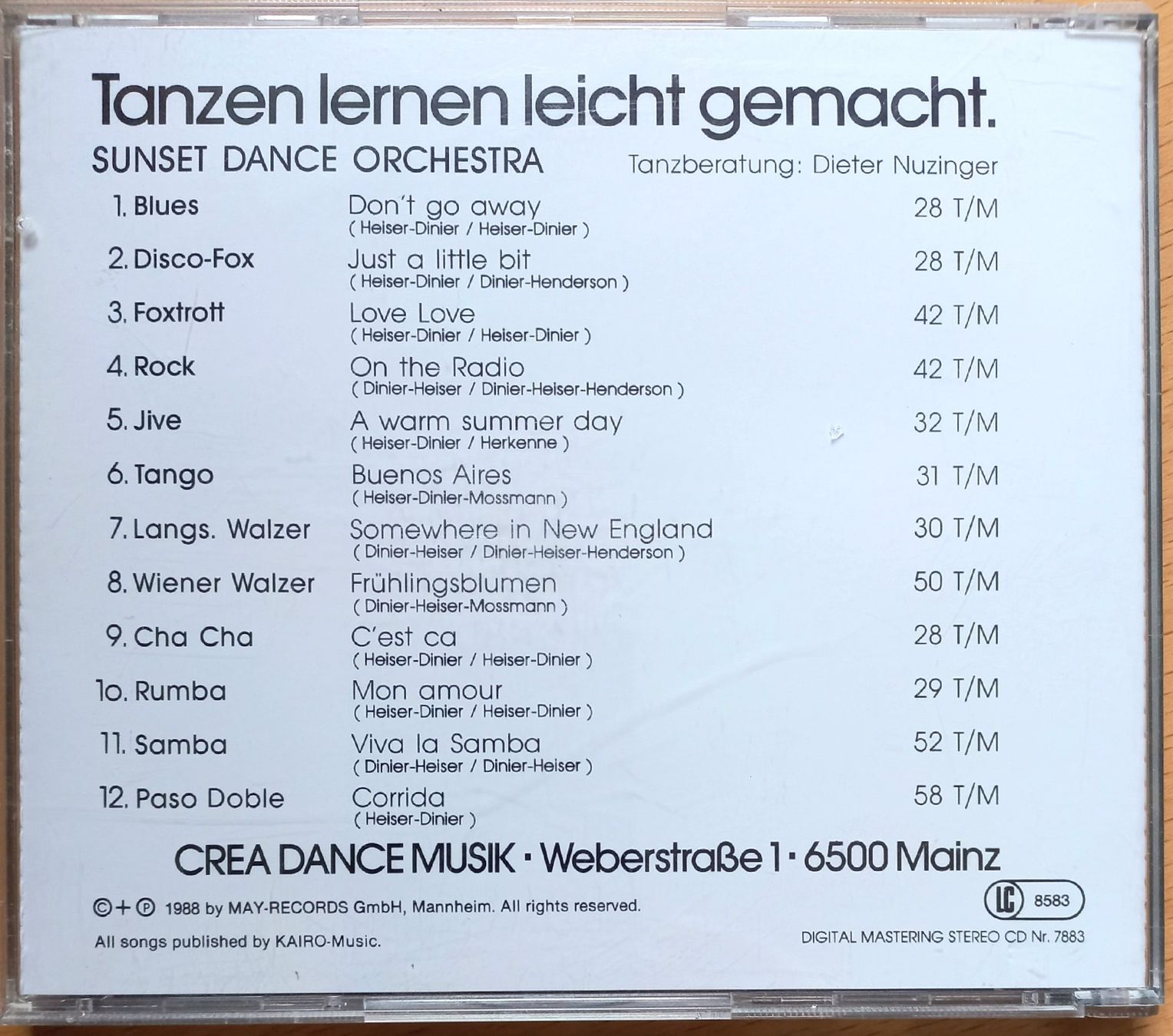 CDs: CD - Tanzen lernen leicht gemacht – Gebraucht aus Niederuzwil von lubimaja 2