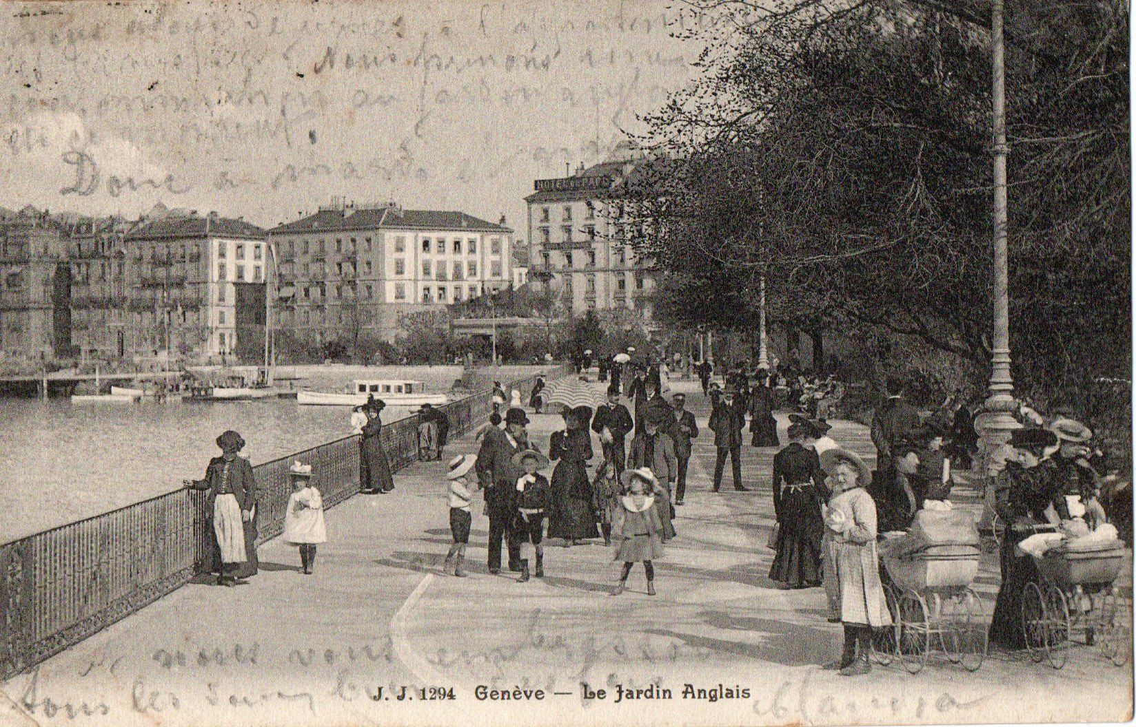Cartoline postali: Genève - Le Jardin Anglais – Usato da Melano venduto da pisonsdro