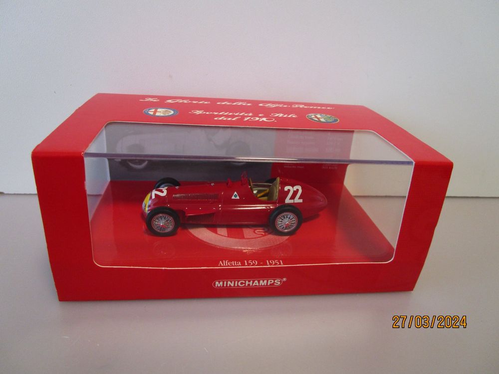 Mattel Mebetoys Alfa Romeo 8600 Alfetta 159-1951 Scala 1/25