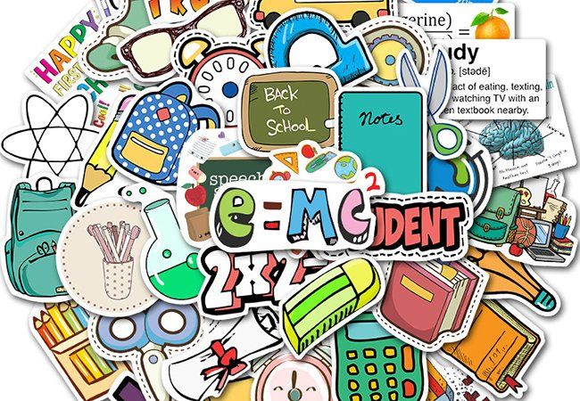 Aufkleber: 50 Stk. Sticker Aufkleber - Schule – Neu und originalverpackt aus St.Gallen von Mr.Stickers 5