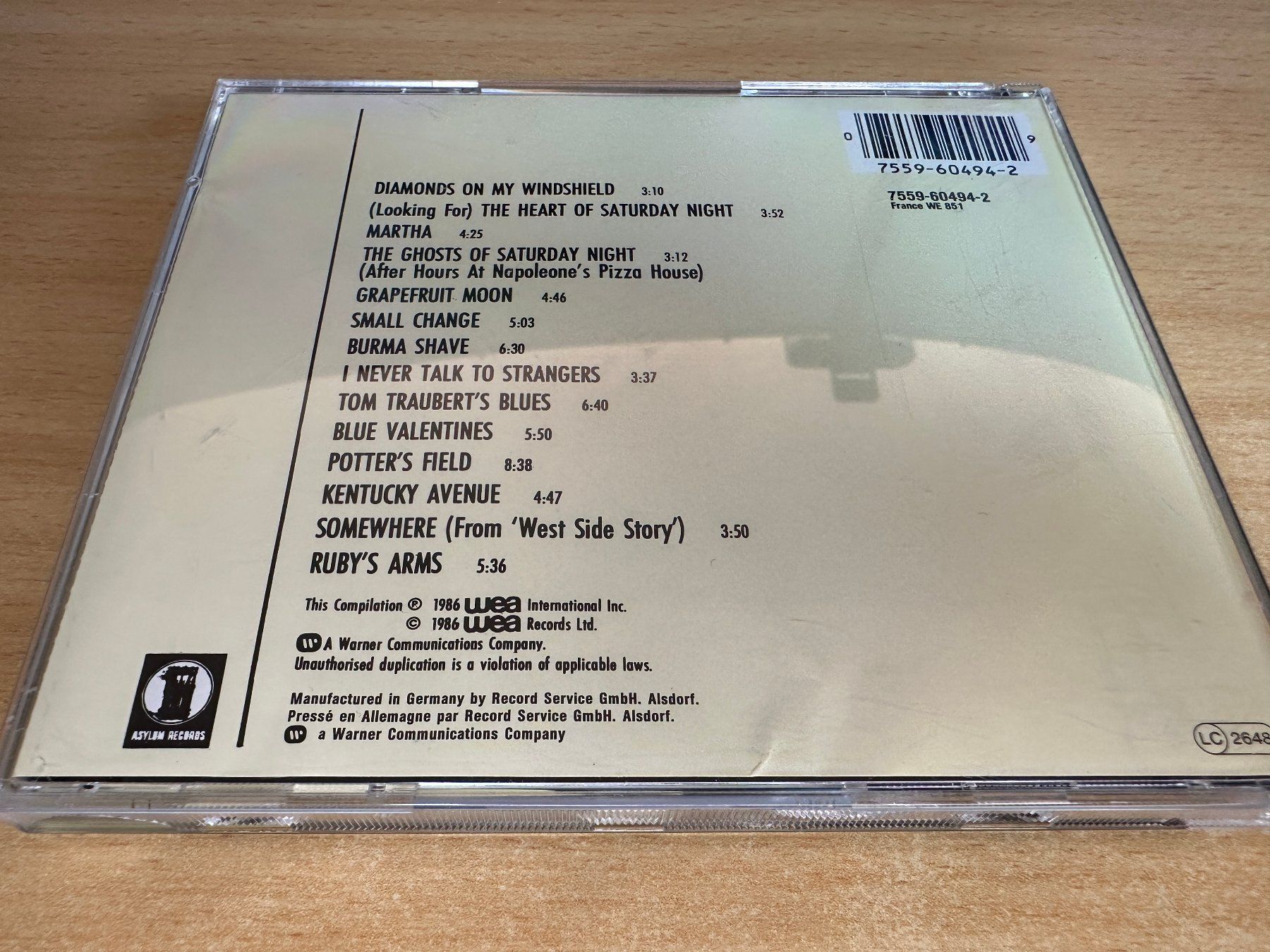 CDs: Tom Waits – Asylum Years – Gebraucht aus Rikon im Tösstal von Alpenmutz 1