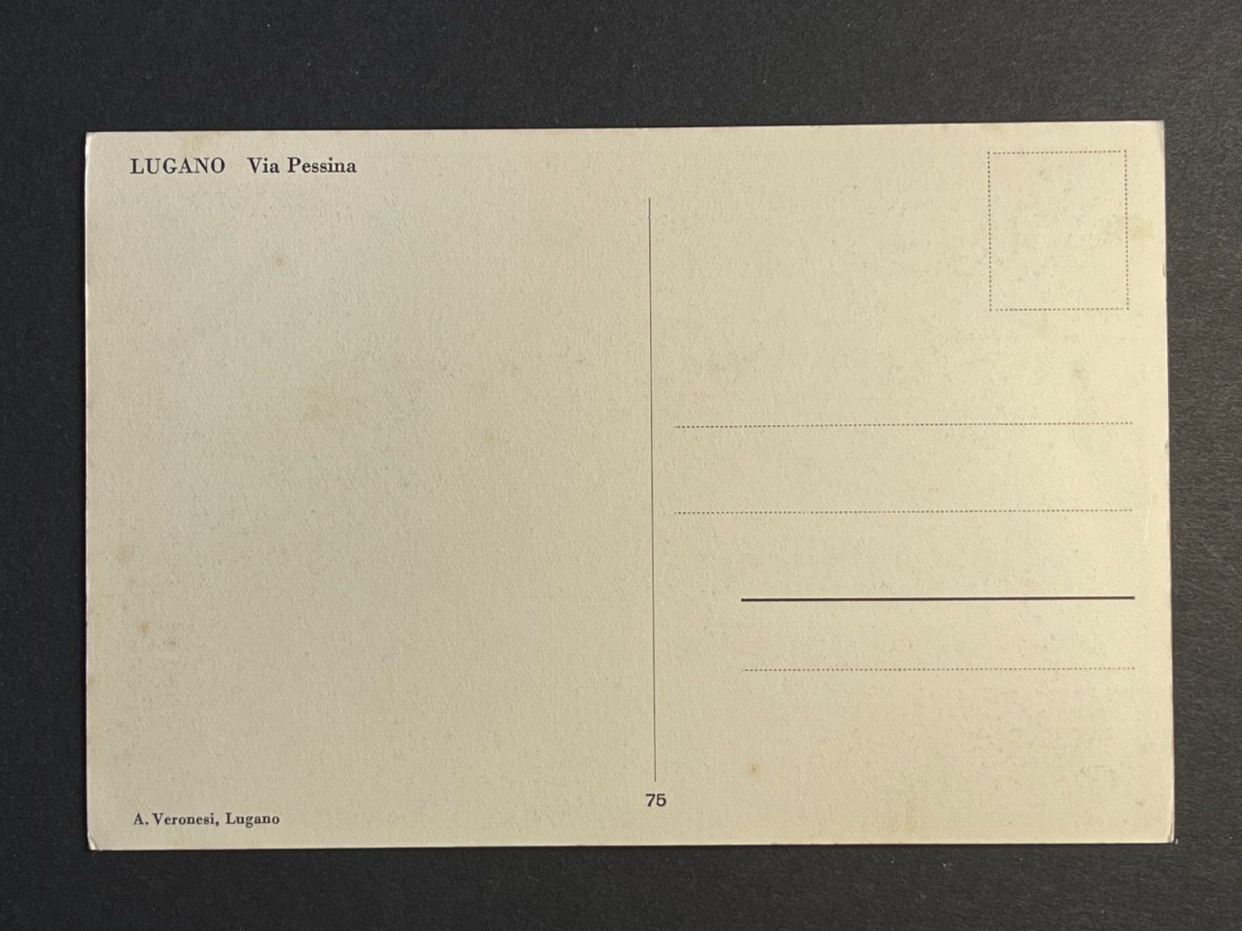 Cartes postales: Lugano, Via Pessina – D'occasion à Steg VS par danwer74 1
