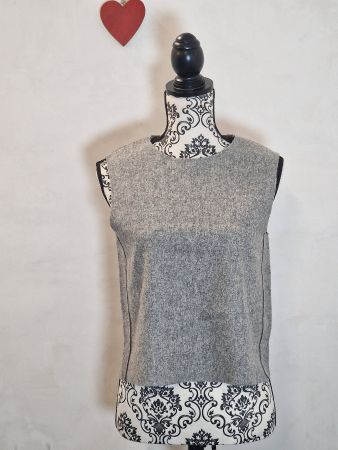 Damen Woll-Weste grau ärmellos COS Gr. 36 wie neu