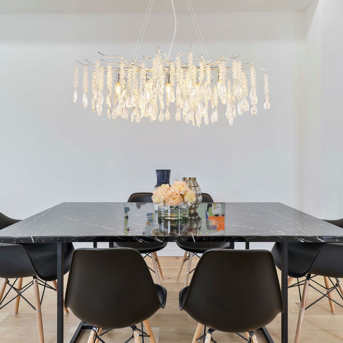 Lampadari & plafoniere: Pendelleuchte, Silber, 100 cm x 60 cm – Nuovo (secondo la descrizione) da Kreuzlingen venduto da Smart-Light 1
