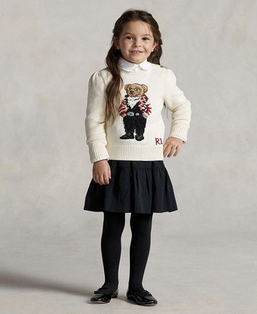 Ralph Lauren girls 6x sweater pullover bear NEW NP 289 CHF