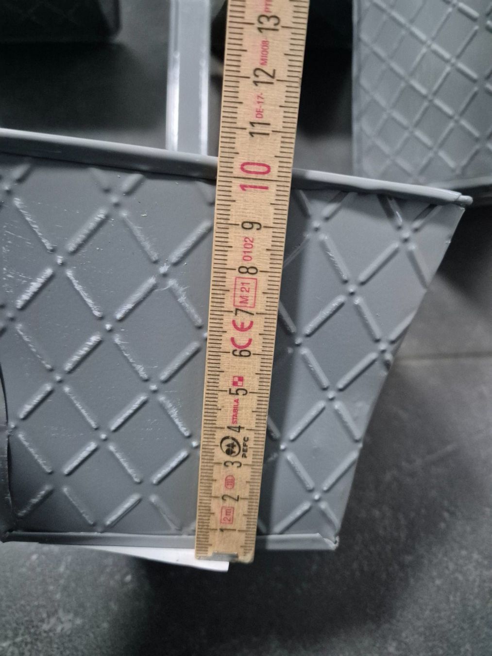 Vasi per fiori: 3-er Set Balkon-Hängetopf Rio eckig 10.5cm hoch – Nuovo (secondo la descrizione) da Abtwil SG venduto da Delfine5 3