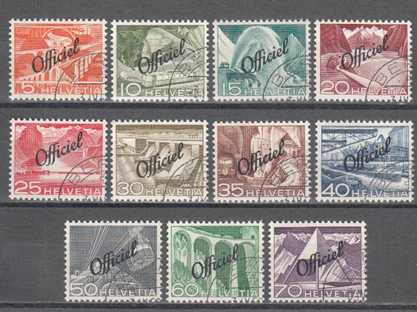 Alle Briefmarken: SBK D ll 65 - 75 mit Eck-ST – Gebraucht aus Bürglen TG von StampGraf
