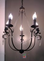 5-flammiger Kronleuchter im französischen Landhausstil