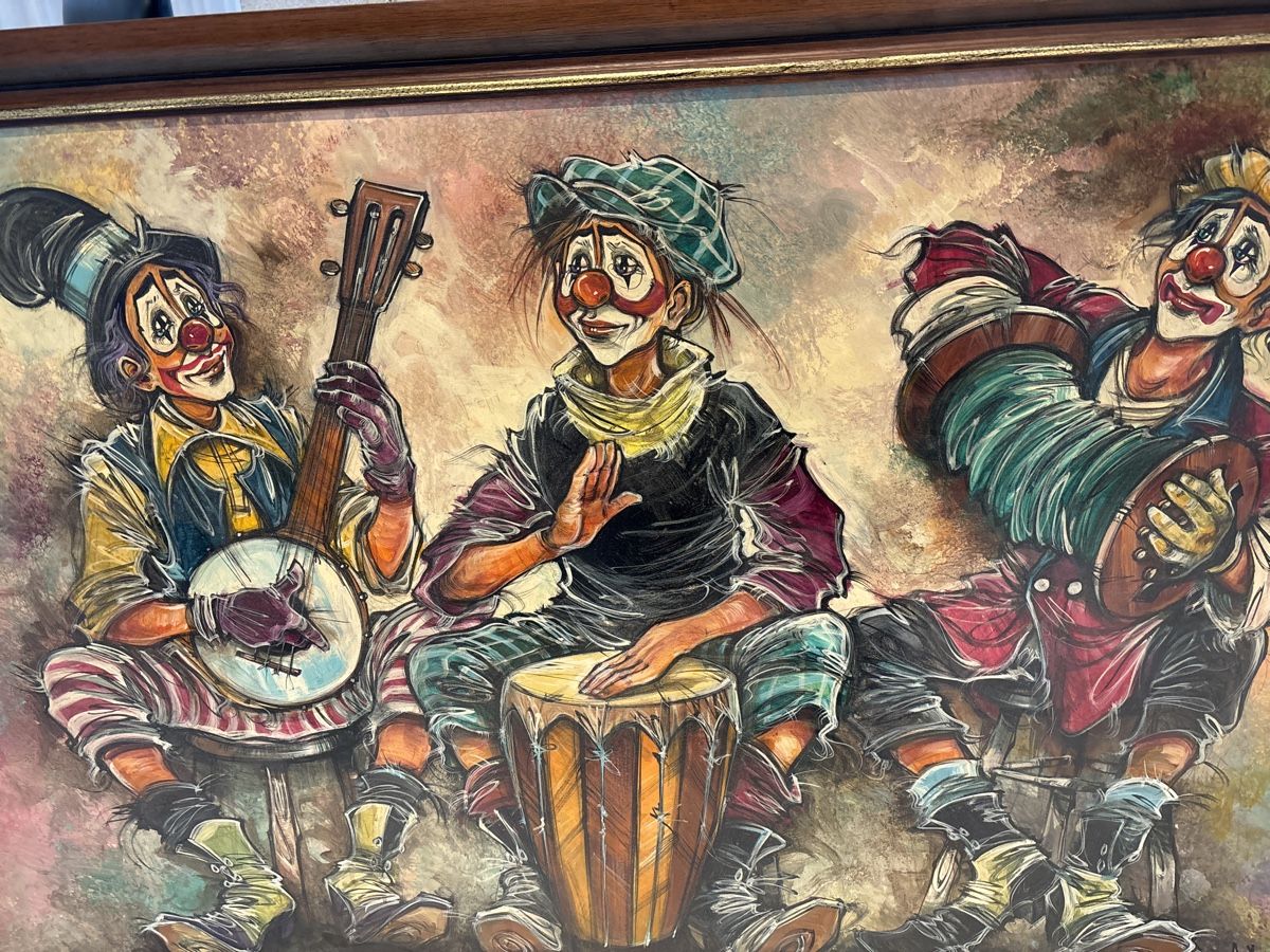 Dipinti: Clownbild 120 breit 82 hoch – Usato da Kriens venduto da Wundertuete17 4
