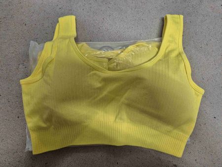Damen Sporttop Gelb Gr. XL | Fitness Gym | NEU