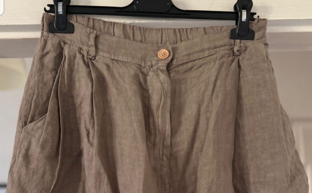 Hosen: Sommerliche Leinen Shorts, hellbraun, Grösse 38 – Gebraucht aus Gränichen von mic_x2zf 3