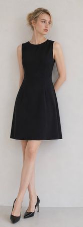 Hallhuber Kleid schwarz ärmellos top Zustand