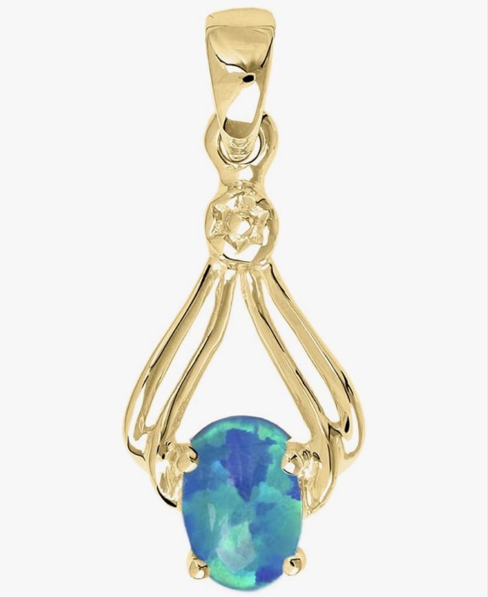 Ciondoli: Opal Gold Anhänger – Nuovo e nell'imballaggio originale da Hemmental venduto da GoldundGlanz 2