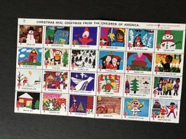 USA - 1975 Cinderella Bogen ** Christmas Seal Greetings from