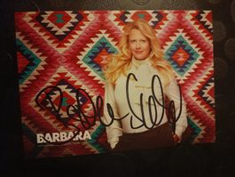 Barbara Schöneberger - signierte Autogrammkarte