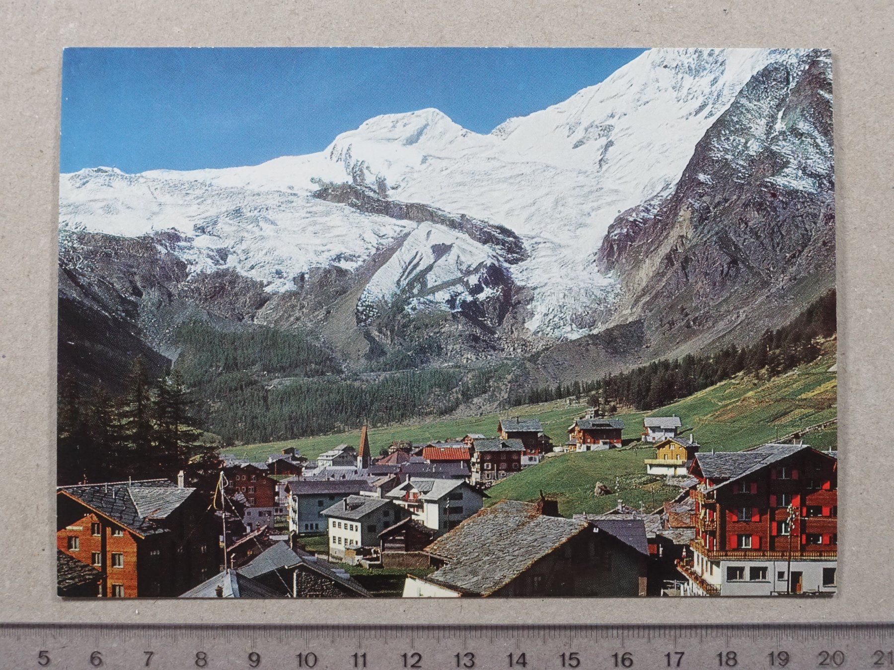 Cartoline postali: Saas-Fee, Alphubel – Usato da Lenzburg venduto da fh1