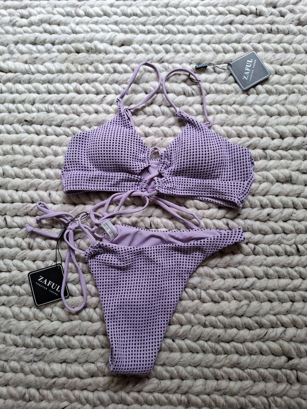 Zaful Costumi da bagno & Bikini: Lila Bikini / Lilac Bikini – Nuovo (secondo la descrizione) da Schaffhausen venduto da ann_cjt6