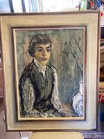 Damen Portrait Oelgemälde signiert