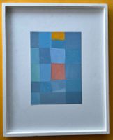 Peter Vögeli Gemälde Mohn konkrete Kunst 1989 signiert