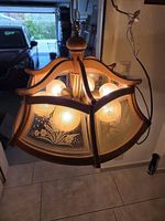 Antike Holzlampe