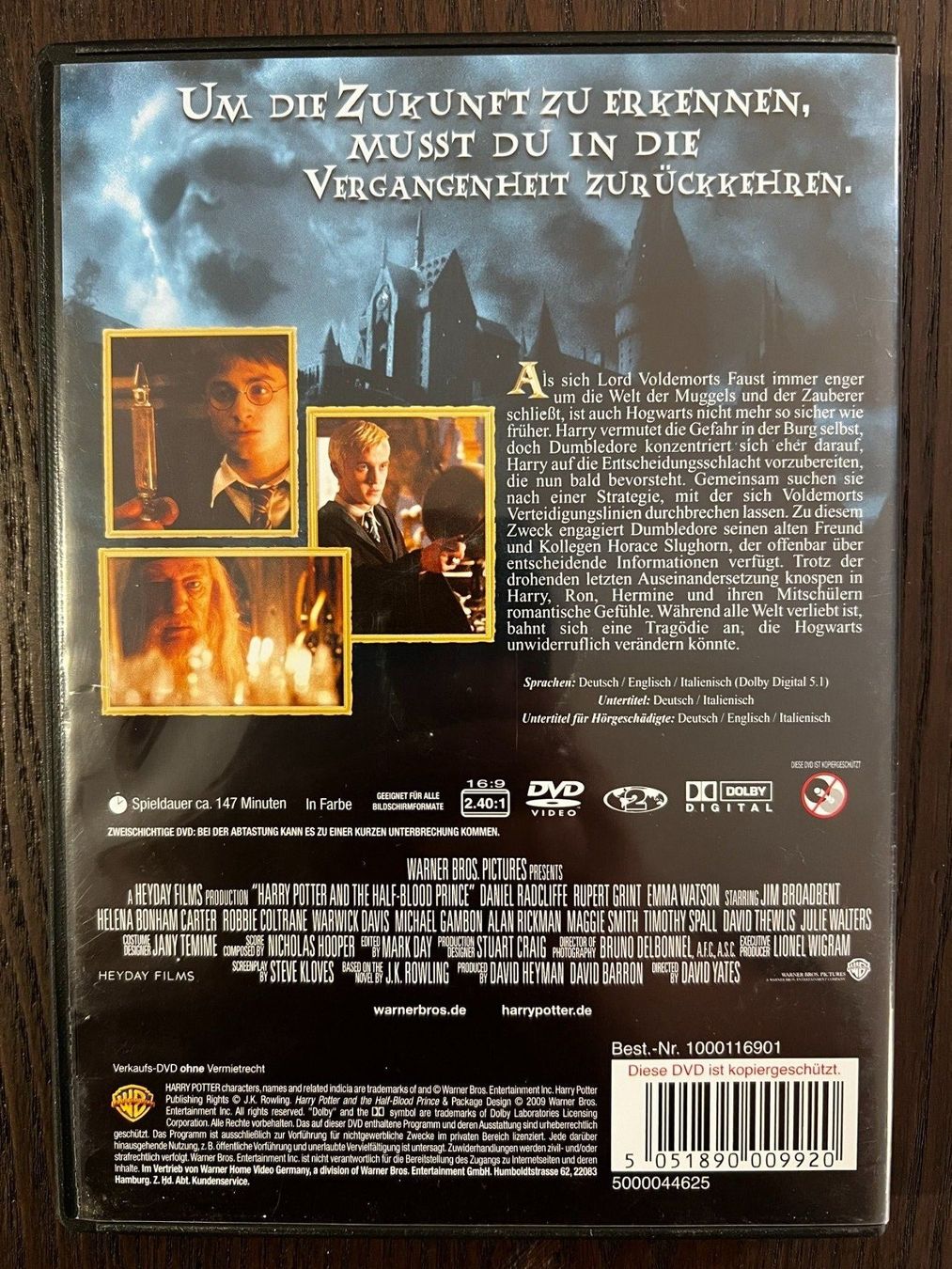 Tutti i DVDs: Harry Potter und der Halbblut-Prinz – Usato da Zürich venduto da FilmFreunde 1