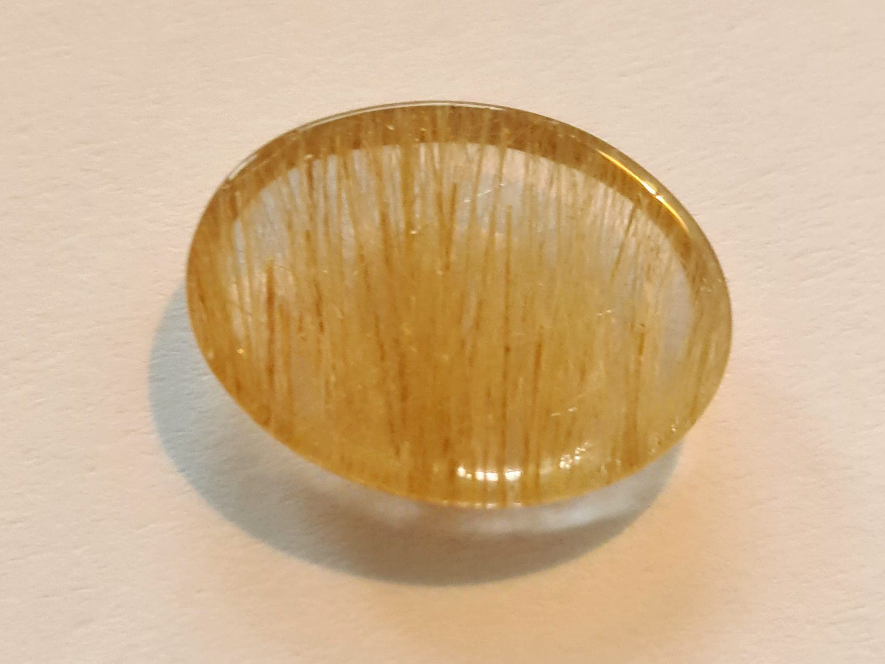 Pietre preziose: Rutilquarz; 7.26ct; oval Cabochon – Nuovo (secondo la descrizione) da Horgen venduto da Agopton 1