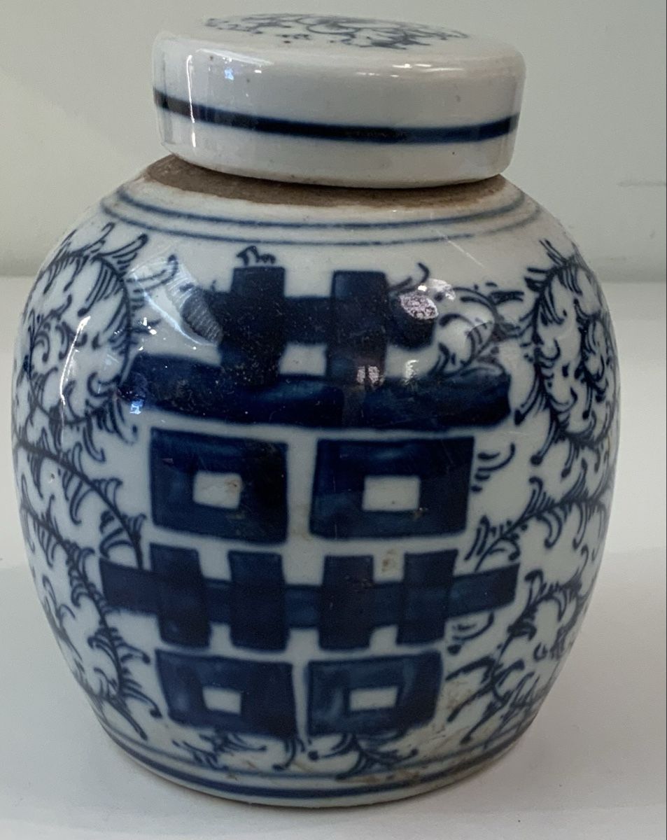Tutte le decorazioni: Petit pot à gingembre double bonheur bleu/blanc – Usato da rolle venduto da Tontonjulot
