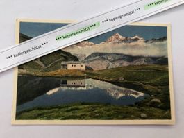 Zermatt Schwarzsee mit Gebirge ungl. alt AK