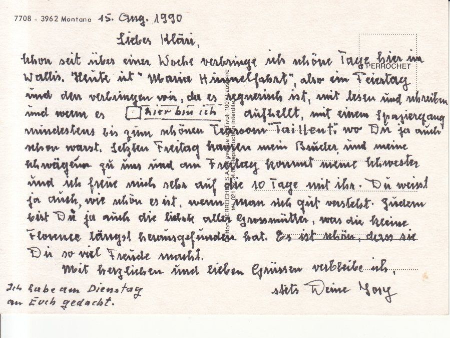 Cartoline postali: Montana 1990 – Usato da Bürglen TG venduto da StampGraf 1